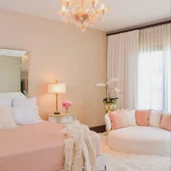 Обои персикового цвета фото для спальни
