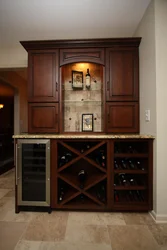 Kitchen design with wine cabinet