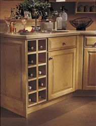 Kitchen design with wine cabinet