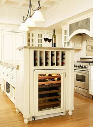 Kitchen design with wine cabinet