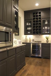 Kitchen design with wine cabinet