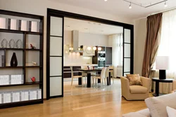 Modern sliding doors to the living room photo