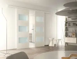 Modern sliding doors to the living room photo
