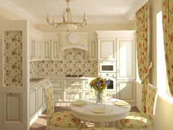 Small Provence kitchen photo design