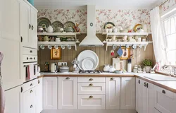 Small Provence kitchen photo design