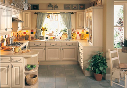 Small Provence kitchen photo design