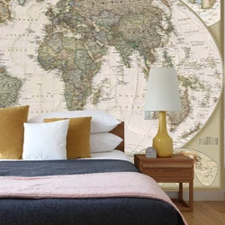 Карта Свету Ў Спальні Фота