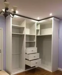 Угловой шкаф как гардеробная фото