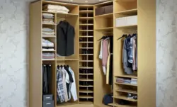 Corner wardrobe as a dressing room photo
