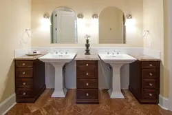 Bathroom On A Pedestal In The Interior
