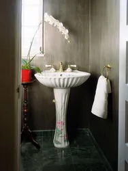 Bathroom on a pedestal in the interior
