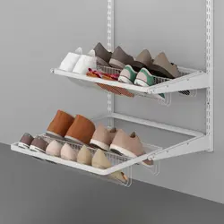 Photo of shoe rack in dressing room
