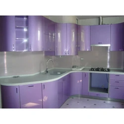 Угловая Кухня Фиолетового Цвета Фото