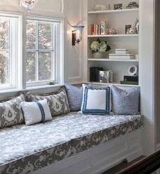 Window sill design wide bedroom