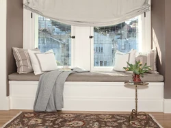 Window sill design wide bedroom