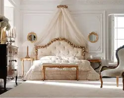 Спальня ў італьянскім стылі фота інтэр'ер