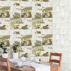 Wallpaper for kitchen vinyl photo