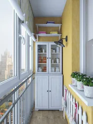 Пәтерлердегі балкондарға арналған шкафтар фото