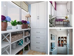 Wardrobes for balconies in apartments photo