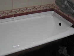 Фото керамический бордюр для ванны