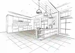 Рисованная кухня фото