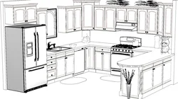 Рисованная кухня фото
