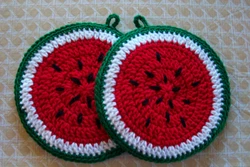 Crochet oven mitts photos and diagrams
