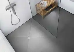 Shower Drain In The Bathroom Photo