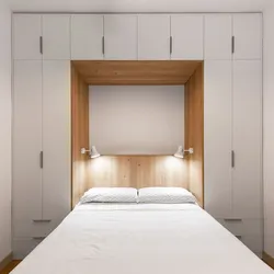 Шкафы Вокруг Кровати В Спальне Фото