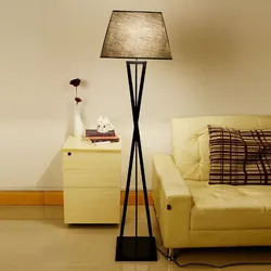Floor lamps in the kitchen interior