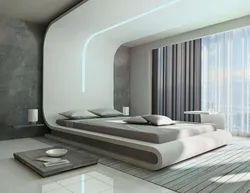 High tech in the bedroom interior