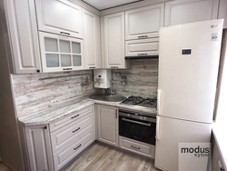 Vintage pine in the kitchen interior