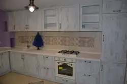 Vintage pine in the kitchen interior