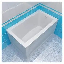 Ванна бөлмесінің интерьеріндегі ванна 120x70
