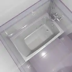 Ванна бөлмесінің интерьеріндегі ванна 120x70