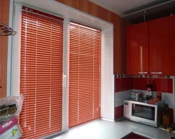 Vertical blinds for kitchen window photo