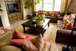 Colonial living room interior