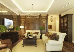 Colonial living room interior