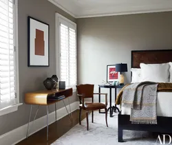 Сочетание серого и коричневого в интерьере спальни фото в интерьере