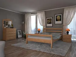 Мебель из массива в интерьере спальни