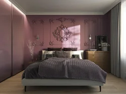 Plum Color In The Bedroom Interior
