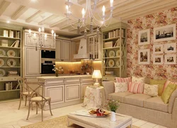 French Kitchen Living Room Design