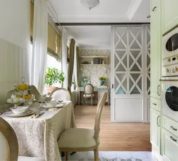 French Kitchen Living Room Design