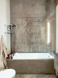 Тарҳи девори ванна бетонӣ