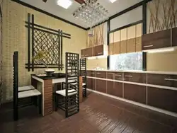 Bamboo kitchen interior photo
