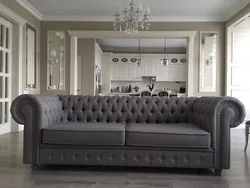 Chester sofa in the living room interior