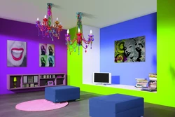 Colorful living room photo