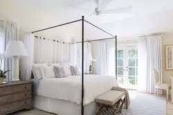 Дызайн спальні з полагам