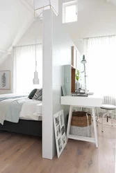 Bedroom design with bed divider