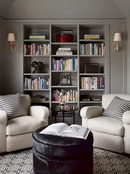 Bedroom with books design